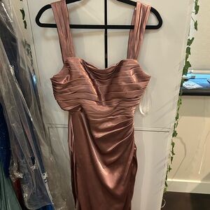 Elegant Satin Evening Dress